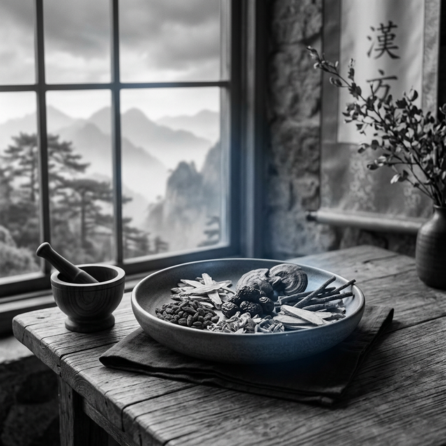 Traditional Chinese Medicine tools and landscape